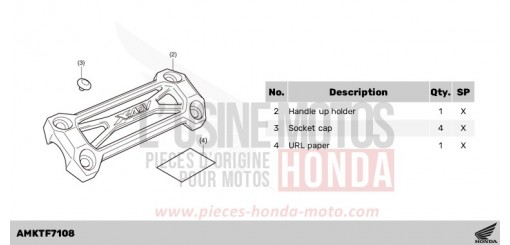 KIT,HNDL HOLDER UP ADV750R de 2024